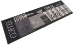 vidaXL K&uuml;chenteppich Waschbar Coffee Schwarz 60x180 cm Samt