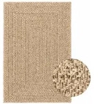 vidaXL Teppich 120x170 cm Jute-Optik Innen und Au&szlig;en