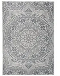 vidaXL Outdoor-Teppich Flachgewebe 160x230 cm Blaues Muster