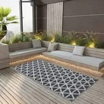 vidaXL Outdoor-Teppich ARAKIL Schwarz 120x180 cm PP