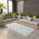 vidaXL Outdoor-Teppich ARAKIL Grau 190x290 cm PP