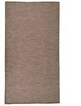 vidaXL Outdoor-Teppich Flachgewebe 80x150 cm Braun