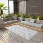 vidaXL Outdoor-Teppich ARAKIL Grau 120x180 cm PP