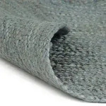 vidaXL Teppich Handgefertigt Jute Rund 240 cm Olivgr&uuml;n