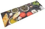 vidaXL K&uuml;chenteppich Waschbar Wein & Essen 60x180 cm Samt