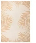 vidaXL Outdoor-Teppich Flachgewebe 120x170 cm Blattmuster