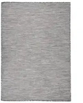 vidaXL Outdoor-Teppich Flachgewebe 140x200 cm Braun und Blau
