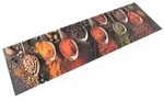 vidaXL K&uuml;chenteppich Waschbar L&ouml;ffel & Gew&uuml;rze 45x150 cm Samt