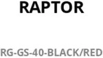 Raptor Gaming Stuhl GS-40 PU + Fabric schwarz/rot