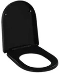 vidaXL Toilettensitz mit Absenkautomatik und Quick-Release Schwarz