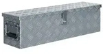 vidaXL Aluminiumkiste 80,5&times;22&times;22 cm Silbern