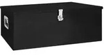 vidaXL Aufbewahrungsbox Schwarz 100x55x37 cm Aluminium