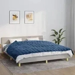 vidaXL Gewichtsdecke Blau 155x220 cm 11 kg Stoff