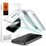 Spigen Glas.tR EZ Fit geh&auml;rtetes Glas iPhone 15 Pro - 2 Stk.