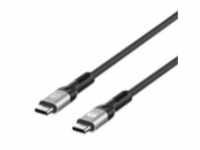 Manhattan USB4 USB-C Stecker/Stecker Kabel 240W 40G 8K 1m Digital/Daten 1 m