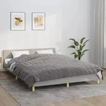 vidaXL Gewichtsdecke Grau 200x200 cm 13 kg Stoff