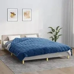 vidaXL Gewichtsdecke Blau 220x235 cm 15 kg Stoff