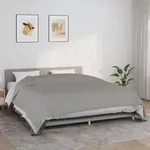 vidaXL Gewichtsdecke Grau 235x290 cm 15 kg Stoff