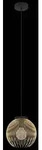 900166 Pendelleuchte schwarz gold 1xE27