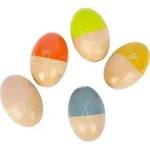 Small foot 12252 - Musikeier Groovy Beats, Rassel-Eier, Musikinstrument, Holz,