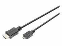 DIGITUS 4K HDMI® High Speed Verbindungskabel, Typ-D auf Typ-AGold
