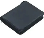Ringbuchmappe Luino A5 FineTouch Lederimitat schwarz
