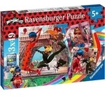 RAVENSBURGER Puzzle Magic Marienk&auml;fer und schwarze Katze 3x49 Teile