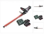 Metabo HS 18 LTX 65 Akku Heckenschere 18 V 63 cm + 2x Akku 4,0 Ah + Ladeger&auml;t