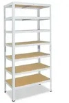 shelfplaza HOME 180x60x30 cm Schwerlastregal in wei&szlig; mit 7 B&ouml;den und 125 kg