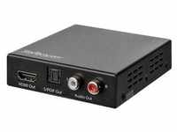 StarTech.com 4K HDMI Audio Extractor - 4K 60Hz - HDMI Audio Sound Splitter - HDR -