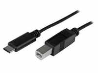 StarTech.com 1m USB 2.0 USB-C auf USB-B Kabel - USB Anschlusskabel - USB-Kabel -