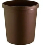 "helit Papierkorb "the german", 30 Liter, PE, braun"