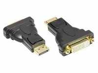 Good Connections® Adapter Displayport Stecker an DVI-I 24+5 Buchse, 24K vergoldete
