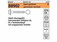 Schraubanker R 88902 MMSplus-SS 7,5x40/5 Stahl gehärtet galv.verz. 100St. HECO