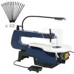 vidaXL Elektrische Dekupiers&auml;ge mit Fu&szlig;pedal und LED-Licht 125 W