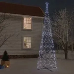vidaXL LED-Weihnachtsbaum Kegelform Kaltwei&szlig; 3000 LEDs 230x800 cm
