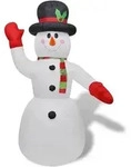 vidaXL Aufblasbarer Schneemann 240 cm