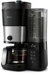 Philips HD7888/01 All-in-1 Brew Kaffeemaschine mit Mahlwerk Schwarz Metall
