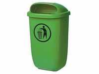 Abfallbehälter H650xB395xT250mm 50l grün SULO