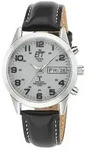 ETT Herrenuhr EGS-11436-12L, Funk, Solar, analog, Edelstahlgeh&auml;use, Lederarmband