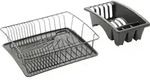 Metaltex 325526000 Aquatex Plus Lava Sp&uuml;lkorb mit Schale und Bestecksammler 35 x 32