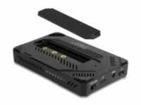 Delock USB Type-C Gehäuse für 1 x M.2 NVMe SSD+ 1 2.5? SATA HDD Digital/Daten