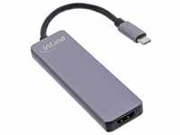 InLine® Multifunktions-Hub USB 3.2 Gen.1, 2x USB-A 5Gb/s + HDMI 4K/30Hz +