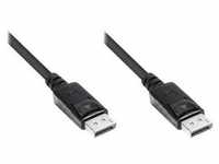 Good Connections® Anschlusskabel DisplayPort 1.2, Stecker inkl. Verriegelungsschutz,