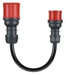 go-e Adapter Gemini flex 22 kW auf CEE rot 16 A, Schwarz, Gerade, Gerade, IP55, 22