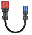 go-e Adapter Gemini flex 22 kW auf CEE blau 16 A - Schwarz - Gerade - Gerade - I