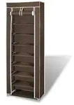 Schuhschrank Schuhregal 8 Schicht 57 x29 x162 cm Braun