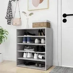 vidaXL Schuhschrank Betongrau 60x35x70 cm Holzwerkstoff