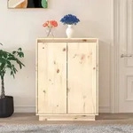 vidaXL Schuhschrank 60x35x80 cm Massivholz Kiefer