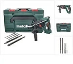 Metabo KH 18 LTX 24 Akku Kombihammer 18 V 2,1 J SDS plus + 5 tlg. Bohrer Mei&szlig;el Set